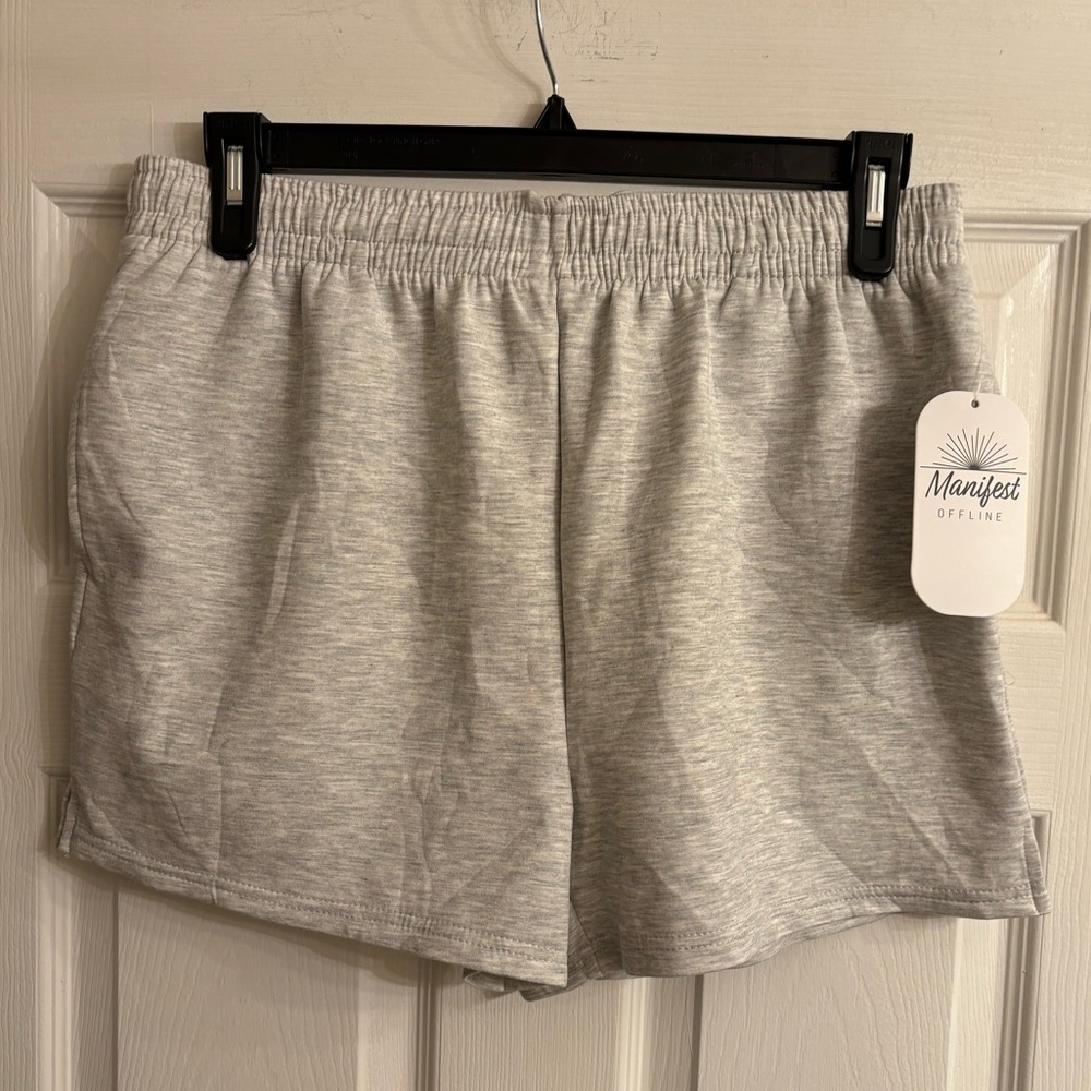 Manifest Offline Women’s Athletic Shorts. Color gray. Size XL. New with Tags